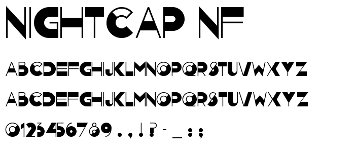 Nightcap NF font